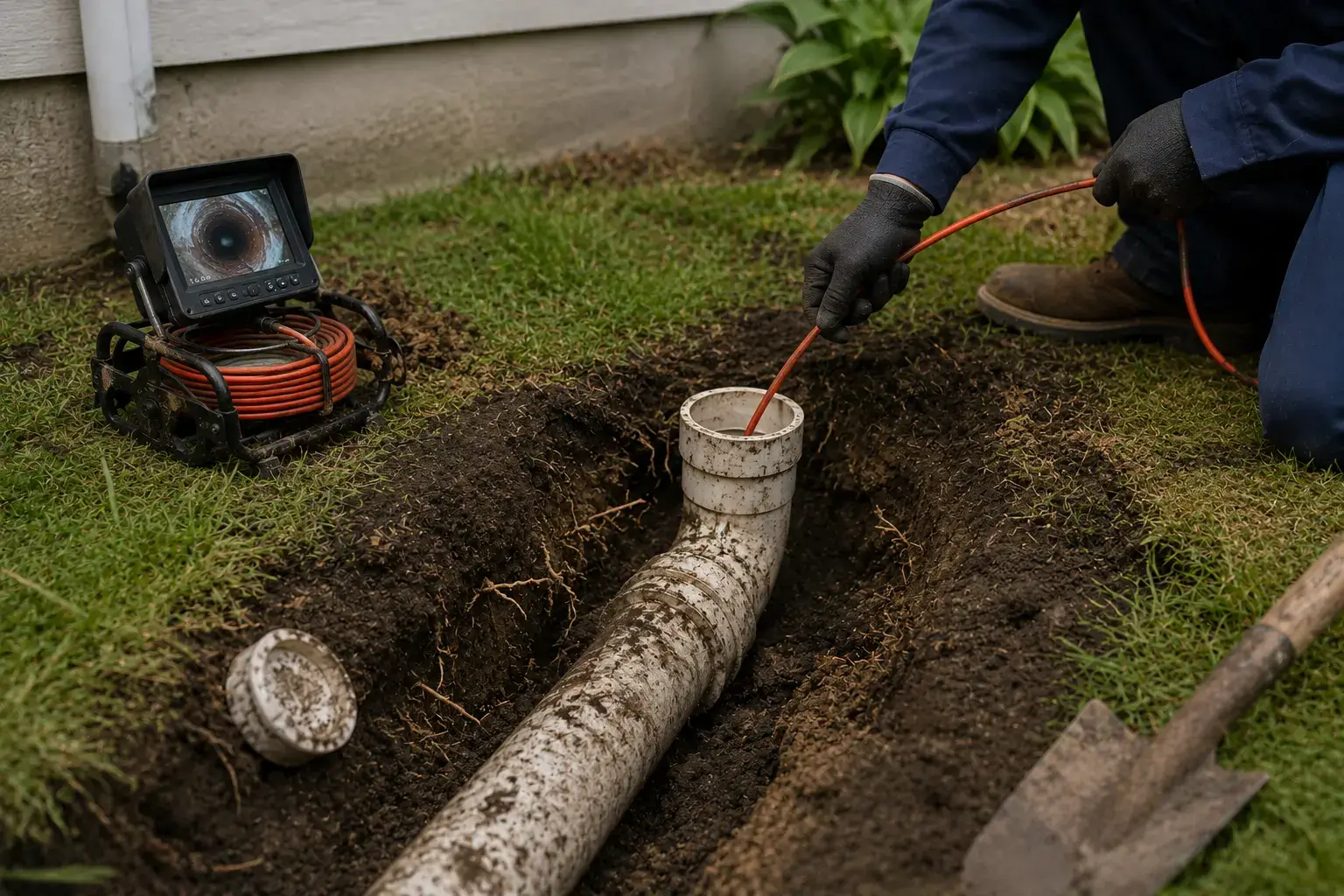Sewer line services in Clinton Township, MI